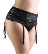 SALE! Black Lace Suspenders Garter Belt