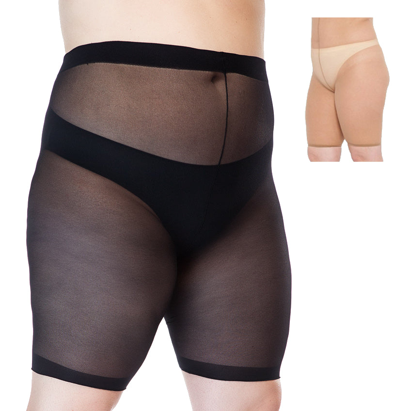 comfort anti chafing shorts/pants plus size 2xl 3xl 4xl 5xl 6xl -  Donatella's Hosiery